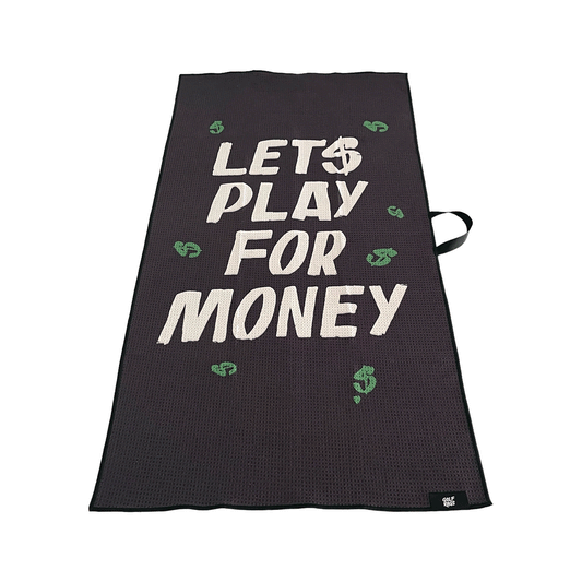 LET'S PLAY FOR MONEY 20x40 Golf Towel